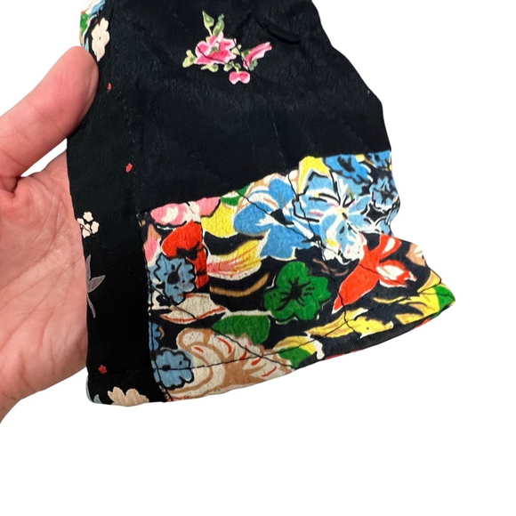 Mohito Women’s Vintage Inspired Patchwork Floral Blazer Jacket Black Boho Small - Picture 3 of 16